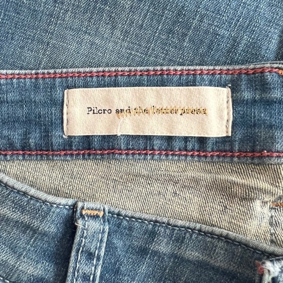 Pilcro x Anthropologie - NEW The Stet Slim Straight Distressed Jeans Sz 31 - Picture 6 of 9